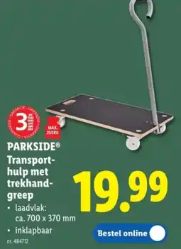 Lidl Parkside transporthulp met trekhandgreep aanbieding
