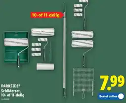 Lidl Parkside schilderset, 10- of 11-delig aanbieding