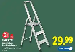 Lidl Parkside aluminium huishoudladder aanbieding