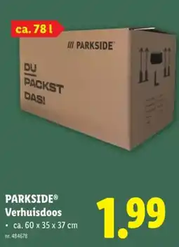 Lidl Parkside verhuisdoos aanbieding