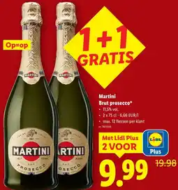 Lidl Martini Brut prosecco aanbieding
