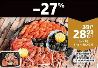 Zeevruchten schotel pecheries de normandie