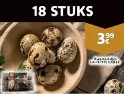 Cora La petite caille kwarteleitjes aanbieding