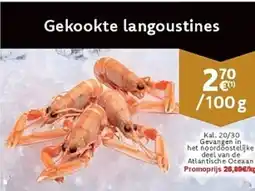 Cora Gekookte langoustines aanbieding