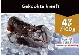 Cora Gekookte kreeft aanbieding