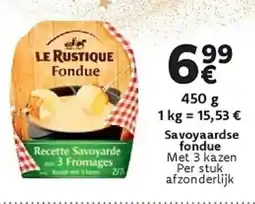 Cora Le rustique savoyaardse fondue aanbieding