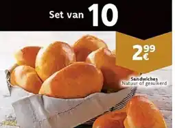 Cora Sandwiches Natuur of gesuikerd aanbieding