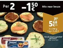 Cora Jacquet ronde toasts aperitief aanbieding