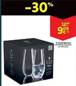 Cora 4 waterglazen crystal glass (3769949) aanbieding