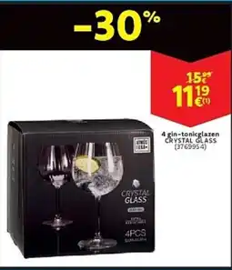 Cora 4 gin-tonicglazen crystal glass (3769954) aanbieding