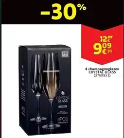 Cora 4 champagneglazen crystal glass (3769953) aanbieding