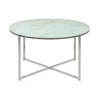 Leen Bakker Salontafel Ostana - wit/zilver - Ø80x45 cm - Leen Bakker aanbieding