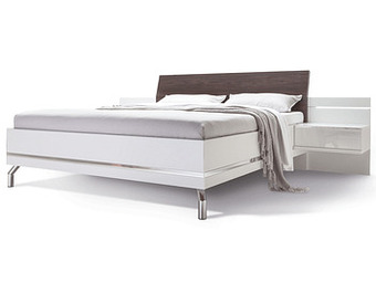 Deba Meubelen Bed 180x200 CONCEPT ME 500 incl. nachttafels en LED-verlichting Wit aanbieding