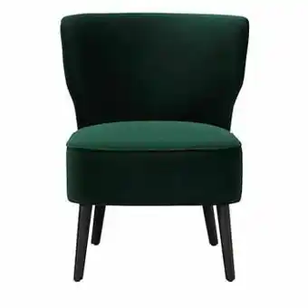 Leen Bakker Fauteuil Hasvik Stax - fluweel 15 groen - Leen Bakker aanbieding