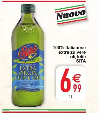 Cora 100% Italiaanse extra zuivere olijfolie sita 1 L aanbieding