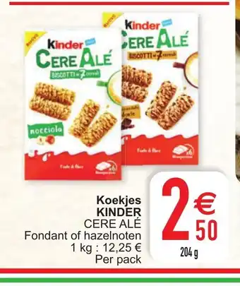 Cora Koekjes kinder cere ale fondant of hazelnoten 204 g aanbieding
