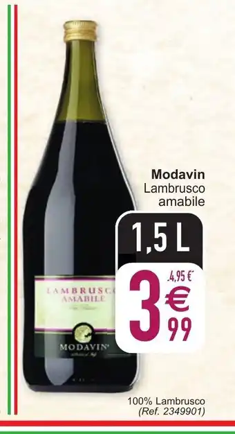 Cora Modavin Lambrusco amabile 1,5 L aanbieding