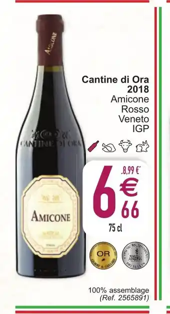 Cora Cantine di Ora 2018 Amicone Rosso Veneto IGP 75 cl aanbieding