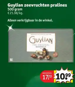 Kruidvat Guylian zeevruchten pralines aanbieding