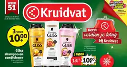 Kruidvat Gliss shampoo en conditioner aanbieding