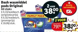 Kruidvat Dash wasmiddel pods original aanbieding