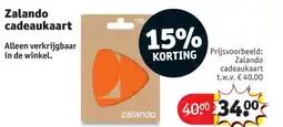 Kruidvat Zalando cadeaukaart aanbieding