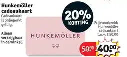 Kruidvat Hunkemöller cadeaukaart aanbieding