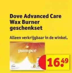 Kruidvat Dove advanced care wax burner geschenkset aanbieding
