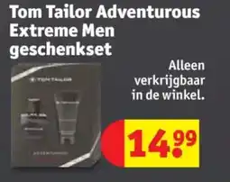 Kruidvat Tom tailor adventurous extreme men geschenkset aanbieding