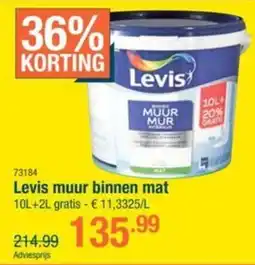 Cevo Levis muur binnen mat aanbieding