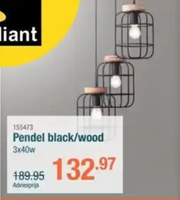 Cevo Pendel black/wood aanbieding