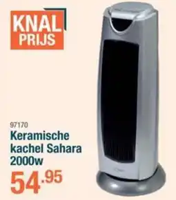 Cevo Keramische kachel Sahara 2000W aanbieding