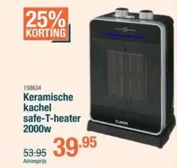 Cevo Keramische kachel safe-T-heater 2000W aanbieding