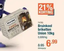 Cevo Bruinkool briketten union aanbieding