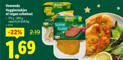 Lidl Veggiestukjes of vegan schnitzel aanbieding