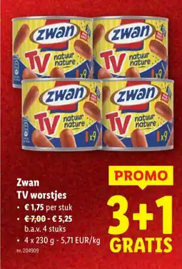 Lidl TV worstjes aanbieding