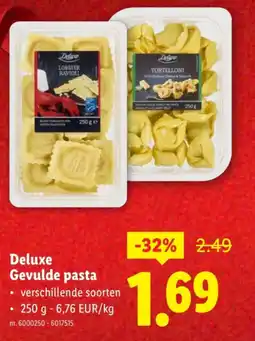 Lidl Gevulde pasta aanbieding