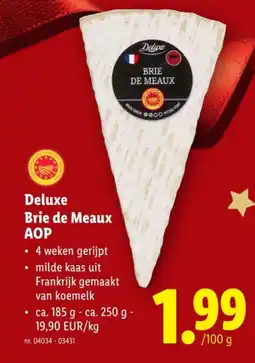 Lidl Brie de Meaux AOP aanbieding