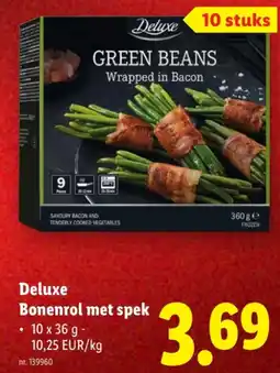Lidl Bonenrol met spek aanbieding