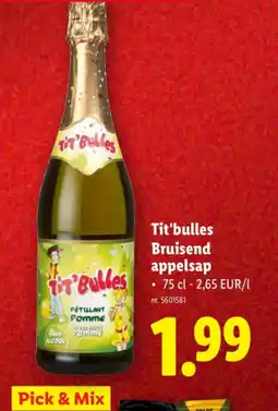 Lidl Bruisend appelsap aanbieding