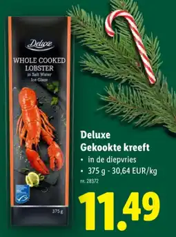 Lidl Gekookte kreeft aanbieding