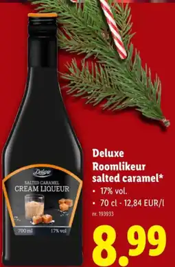 Lidl Roomlikeur salted caramel aanbieding