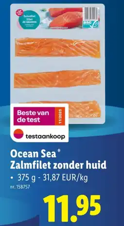 Lidl Zalmfilet zonder huid aanbieding