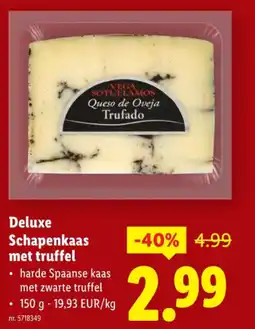 Lidl Schapenkaas met truffel aanbieding