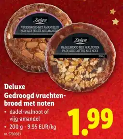 Lidl Gedroogd vruchtenbrood met noten aanbieding