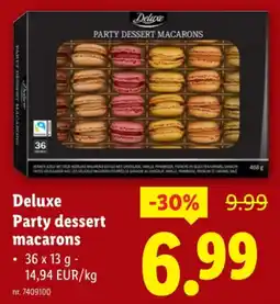 Lidl Party dessert macarons aanbieding