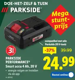 Lidl Smart accu 4 Ah, 20 V aanbieding