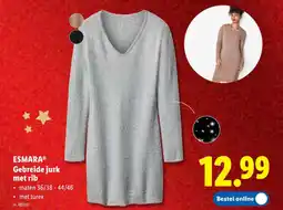 Lidl Gebreide jurk met rib aanbieding
