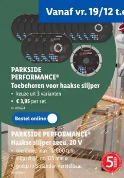 Lidl Toebehoren voor haakse slijper aanbieding
