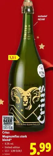 Lidl Magnumfles sterk blond aanbieding